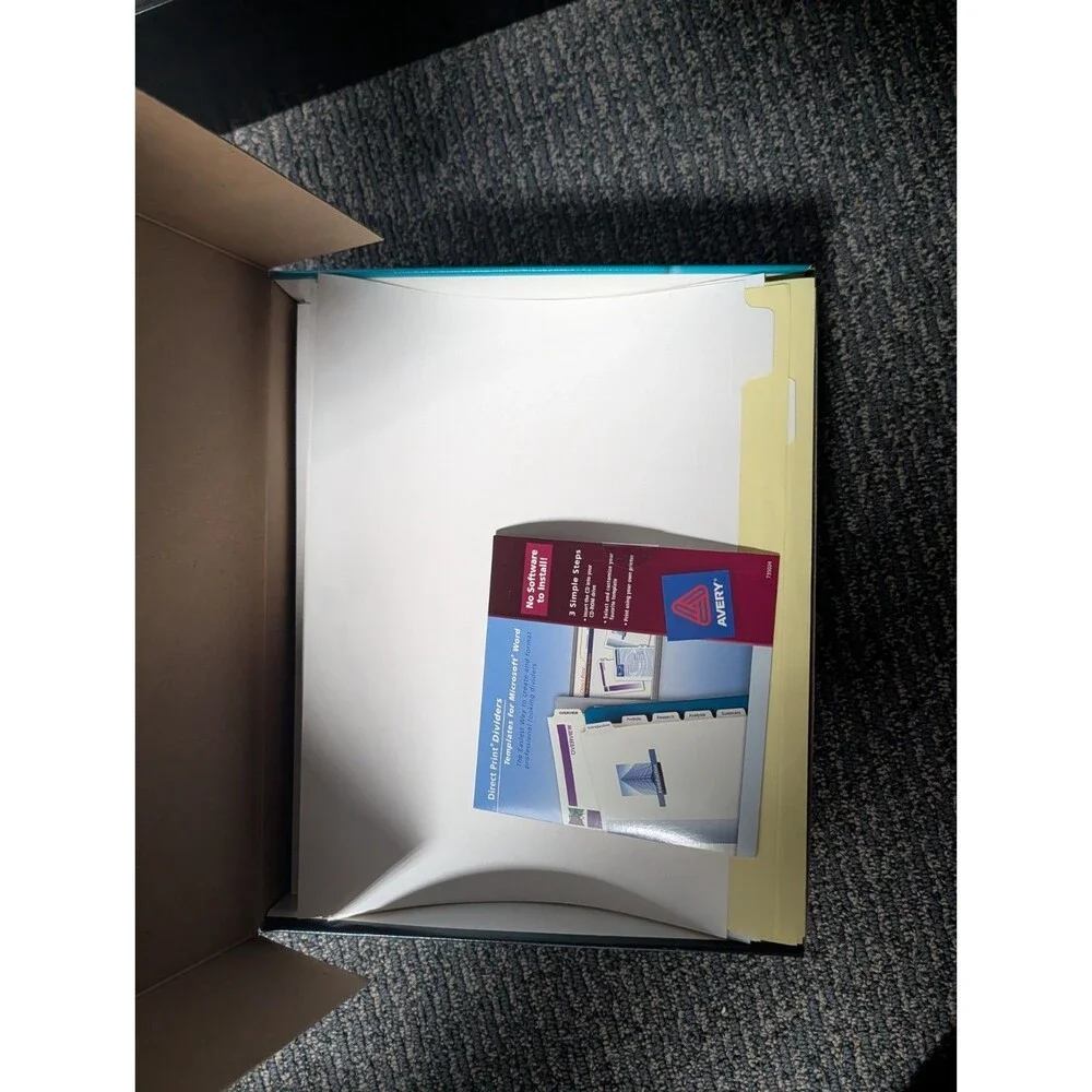 Avery Dennison AVE11535 direct print presentation Divider 11535